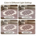 thumbnail image 7 of ODIKA 2'x3' Washable Doormat Mauve Vintage Dusty Boho Faded Scrollwork Scroll Border Motifs for Entryway, Kitchen, Laundry Room, Non-Slip, Low Pile, 7 of 7