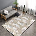 thumbnail image 2 of Area Rugs For Living Room Decor - Bohemian Flower Cute Rabbit White Anti Slip Throw Washable Rugs 3x5 For Bedroom, Soft Indoor Carpet For Bedroom Living Room 60x39In, 2 of 5