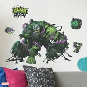 Wall Palz Marvel Venomized Hulk Wall Decals - Marvel Incredible Hulk Wall Decal - with 3D Augmented Reality Interaction - 18" Venom Symbiote Hulk Stickers Marvel Decor