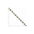 thumbnail image 3 of Gem & Harmony Natural Green Peridot Bracelet 7.20 Carat (Ctw) in Sterling Silver for Women, 3 of 4