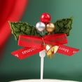 thumbnail image 2 of Sunjoy Tech 10Pcs Cake Topper with Stick Xmas Themed Plastic Easy to Use Cake Insert Cards Decoration Supplies, 2 of 4