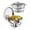 Two-Piece Set, variant on QinaQin 5-Quart Buffet Warmers Set, Round Food Warmers Kit with Lid, Spoon, and Tweezers, Suitable for Weddings and Parties