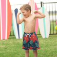 thumbnail image 4 of FORMRS Boys Swim Trunks Quick Dry Mesh Liner Boardshorts Sizes XS-XL, Christmas Berries, 4 of 7