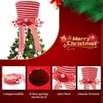 thumbnail image 5 of Christmas Tree Topper Hat, Xmas Tree Topper, Top Hat with Large Bow for Christmas Tree Decorations Desktop Ornaments Winter Holiday Party Home Decor, 5 of 7