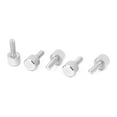 thumbnail image 2 of Computer PC Case Stainless Steel Flat Head Knurled Thumb Screw M4 x 12mm 5pcs, 2 of 5