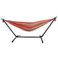 thumbnail image 1 of Clearance Polyester Hammock Sets for Double kids & Adult, Lightweight Polyester Portable Hammock with 8.5 FT Stand, Parachute Hammock for Backpacking, Camping, Travel, Beach, Yard, S10389, 1 of 7