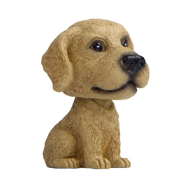 Adornos de resina para coche, accesorios interiores, asintiendo con la cabeza, perro de cabeza grande, adorable cachorro, postura sentada, sacude la cabeza, decoraciones para perros