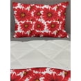 thumbnail image 3 of Flower Comforter & Sham Bedding Set, Blossoming Nature Themed Fresh Seasonal Romantic Spring Bouquet, 3 pcs Duvet Set Microfiber Filling Quilt, 5 Sizes, Pale Pink Vermilion, by Ambesonne, 3 of 4