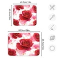 thumbnail image 3 of RMDQTR 18 x 24 Inch Dish Drying Mat Microfiber Composite Sponge Kitchen Mats Large Counter Absorbent Dish Pad Digital Art Red Roses Pattern, 3 of 8