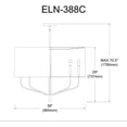 thumbnail image 3 of ELN-388C-MB-797-Dainolite-Eleanor - 8 Light Chandelier In Contemporary Style-28 Inches Tall and 38 Inches Wide-Matte Black Finish-Black  Shade Color, 3 of 3