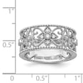 thumbnail image 3 of 14K White Gold Ring Band Diamond Round, Size 5, 3 of 3