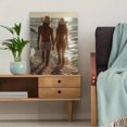 thumbnail image 5 of Qisvanset 12x16 Inch 2D Flat Framed Canvas Art, Walk In Love Western Coastal Cowgirl Bible Verse Apartment Wall Art Decor, 5 of 5