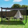 thumbnail image 4 of VEIKOUS 10' x 10' Aluminum Pergola Retractable Canopy Gazebo, Weather-Resistant, 4 of 9
