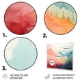 thumbnail image 3 of Designart "Colorful Contemporary Art" Countryside Metal Wall Decor, 3 of 5