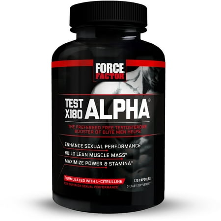 Force Factor Test X180 Alpha Testosterone Booster, 120 (Best Testosterone Booster Gnc Canada)