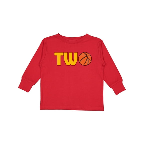 Inktastic Basketball Second Birthday Boys or Girls Long Sleeve Toddler T-Shirt