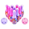 VT Princess Sport Childrens Mini 12 Piece Toy Bowling Set w/ 10 Pins, 2 Bowling Balls