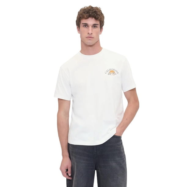 Suéter GAP para Hombre con Logo Gráfico, Tejido, Nuevo, Blanco Roto V2 XS