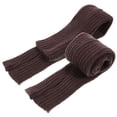 thumbnail image 4 of WHAMVOX 1 Pair Warm Keeping Oversleeves Knitting Long Cuff Forearm Guard Winter Cotton Sleeves for Riding Fishing Driving Khaki, 4 of 7