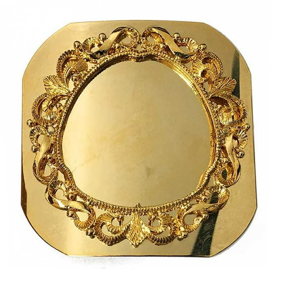 Metal Fashion Belt Buckle by 1 pc, 3-1/2'' x 3-1/2'', LT-5504 (Gold)