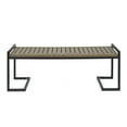 thumbnail image 7 of Noble House Iron Handcrafted and Uncluttered Outdoor Bench Black, 7 of 7