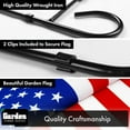 thumbnail image 3 of G128 Combo Pack: Garden Flag Stand Black 36x16IN & Garden Flag USA America Flag 12x18IN, 3 of 9