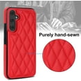 thumbnail image 5 of Phone Case for Samsung Galaxy A54 5G Wallet Cover with Tempered Glass Screen Protector and Leather RFID Credit Card Holder Stand Cell Accessories A545G A 54 54A 4G G5 SM A546U Women Men Red, 5 of 14