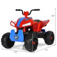 thumbnail image 4 of Costway Enfants Monter sur ATV 4 Roues Suspension à Ressort Quad W / Lumières et Musique Rouge, 4 of 10