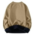 thumbnail image 4 of guisaled Thermal Shirts for Men Big and Tall Fleece Lined Pullover Sweatshirt Crewneck Long Sleeve Tshirt Winter Warm Sweatshirt Thick Tops Clearance On Sale, 4 of 8