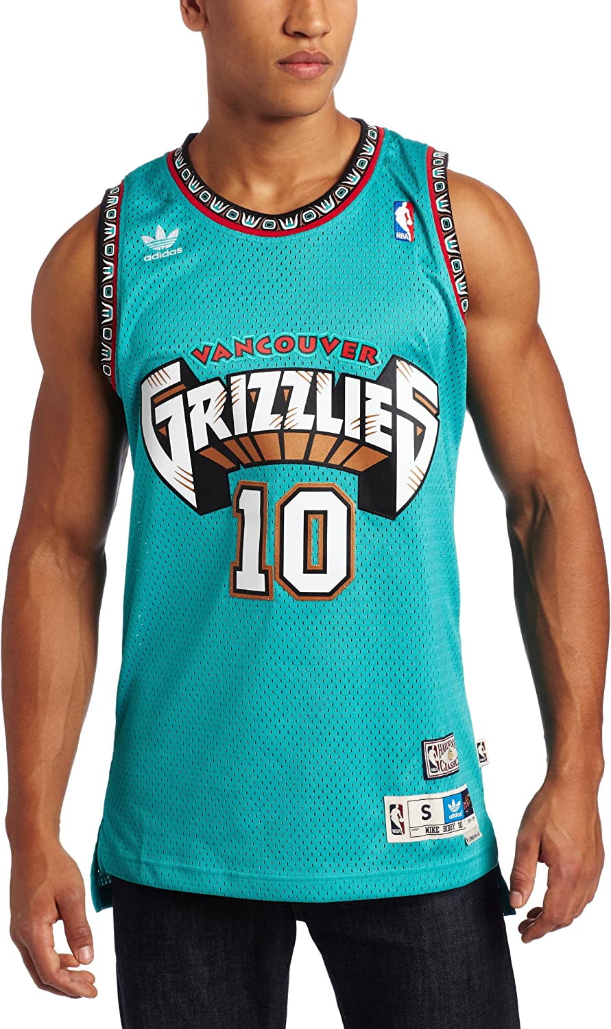 Memphis Grizzlies Bibby 10 Basketball Jersey NBA Retro Commemorative  Edition Swingman Green Shirt