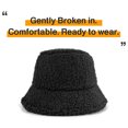 thumbnail image 3 of Sombrero de invierno para mujer Sombrero cálido de pescador Sombrero de bambú para hombres y mujeres de Cachemira de cordero Sombrero de olla de color sólido MFZFUKR BST3035339-1, 3 of 6