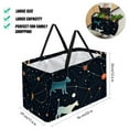 thumbnail image 2 of Constellation Portable Reusable Collapsible Bucket Picnic Basket Grocery Baskets Storage Bag Large Capacity Oxford Cloth Foldable Bucket, 2 of 7