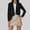 C-Black349, variant on Fall Winter Outerwear Jacket Coat For Women Solid Color Long Sleeve Slim Pull-On Sherpa Cropped Motorcycle Jacket For Ladies Fashionable Choices