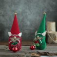 thumbnail image 4 of Decoración de muñeca enana de Navidad, anciano sin rostro, adornos colgantes para árbol de Navidad, regalos de decoración enana Gonk de Navidad (1 unidad, rojo), 4 of 5