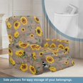 thumbnail image 2 of SCRAWLGOD Sunflower Wood Grain Recliner Slipcovers 4-Pieces Lazyboy Recliner Cover Recliner Couch Coverswith Storage Pocket Furniture Protector for Living Room, 2 of 7