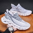 thumbnail image 6 of PLERISE Men's Breathable Woven Sneakers, Lightweight Comfortable Running Shoes with Supportive Sole for Walking, Hiking, Gym, and Everyday Casual Wear, 6 of 9