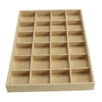 WORGEOUS -Grid Jewelry Earrings Rings Display Organizer Box Tray Holder Case Storage