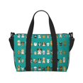 thumbnail image 6 of Rocae Cartoon Dogs for Travel Shoulder Bag Top Handle Handbag with Yoga Mat Buckle for Gym, Work, Travel, 6 of 7