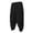 Black, variant on Men’s Harem Pants – Relaxed Casual Trousers for Everyday Wear Comfortable Fit for Work and Leisure Breathable Beach Style Pants Size M