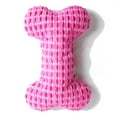 thumbnail image 2 of Dog Toy Bone Shaped: Biteproof Soft Stuffed Puppy Squeaky Toy Pet Teething Toy, 2 of 10