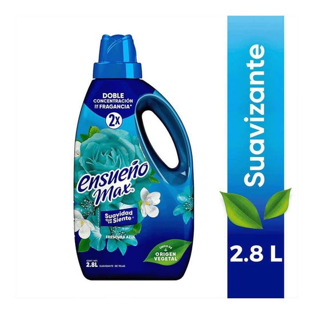 Suavizante de telas Ensueño Max frescura azul 2.8 l