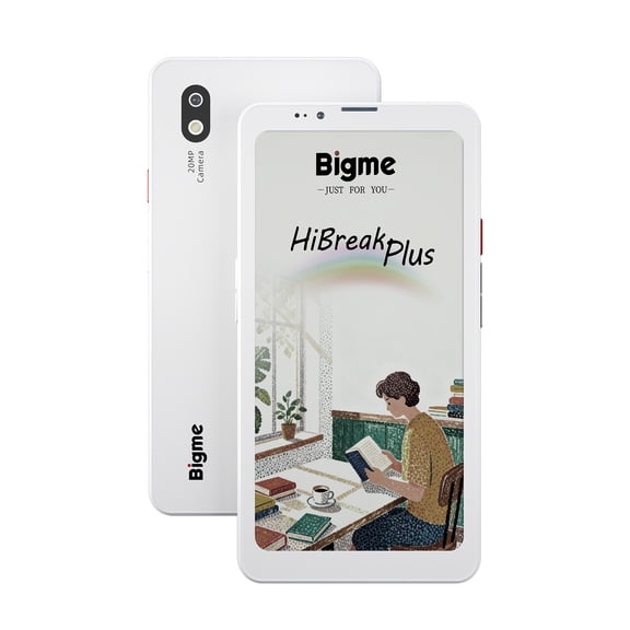 Bigme HiBreak Plus 6.13-inch Color E-Paper Phone,Mini Ebook Reader Dual SIM 4G Android 14, 4 64GB Storage,Ideal for Study and Productivity