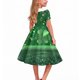 thumbnail image 4 of Vestido de manga corta con cuello en V, estampado del Día de San Patricio, para niñas, de manga corta, elástico, corte A, estilo patinador con volantes, para recital escolar, de manga corta, con cuell, 4 of 5