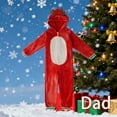 thumbnail image 4 of Zwiiyzr Christmas Pajamas for Family for Dad Parent-Child Christmas Set Printed Home Wear Pajamas Two-Piece Set Red-Dad, 4 of 6