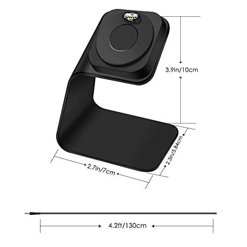 EZCO Charger Dock Compatible with Garmin Vivoactive 3 4 Vivoactive 3 Music Premium Aluminm Charging Cable Stand Base Station USB Date Syn for Fenix 5 5X 6 6X Venu Smartwatch Black Walmart