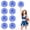 Blue+Pink+White, variant on Pom Poms Cheer 8 Pieces, Cheerleading Pompoms Handheld Squad Set for Sports Team, Party, Festival, Adults Kids, Easy Fluff Design