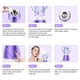 thumbnail image 5 of Vaporizador facial, rociador de niebla humectante para la piel, poros faciales, limpiador profundo, vapor térmico, enchufe de la UE, morado sidaley CE1757-02B, 5 of 6