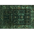thumbnail image 1 of Ahgly Company Indoor Rectangle Persian Turquoise Blue Traditional Area Rugs, 4' x 6', 1 of 4