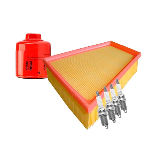 Kit De Bujías Iridio, Filtro De Aire Y Filtro De Aceite 6 PIEZAS Afinación Sin Aceite Compatible con Gol 2010 A 2019 Volkswagen L4 1.6L