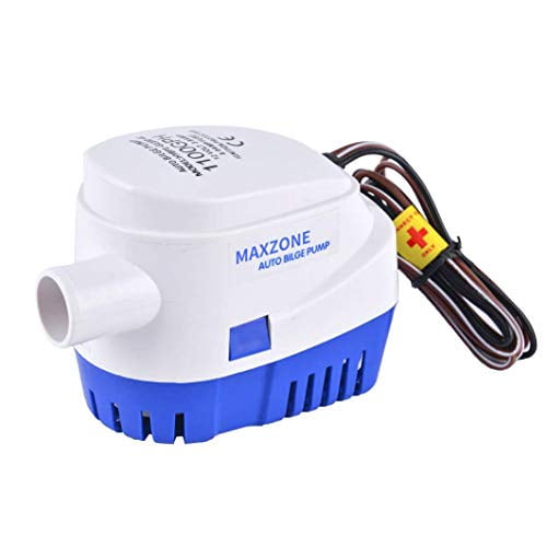 Maxzone Automatic Submersible Boat Bilge Water Pump 12V 1100Gph Auto With  Float Switch (Blue Automatic)
